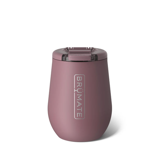 BrüMate Uncork'd 100% Leak-Proof 14oz Insulated Wine Tumbler with Lid - Vacuum Insulated Stainless Steel Wine Glass - Perfect For Travel & Outdoors (Rose Taupe)