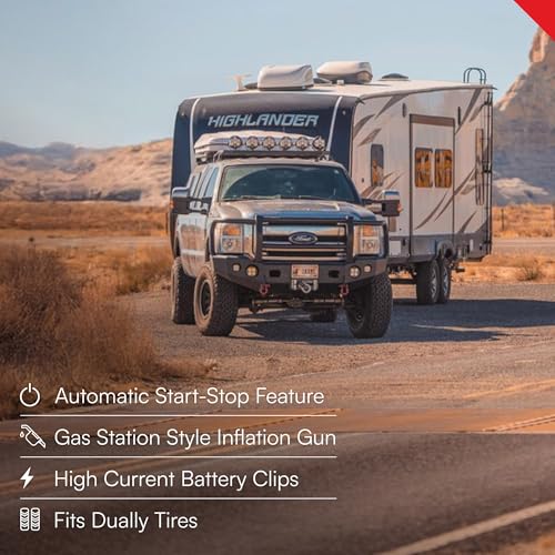 VIAIR 400P-RV/40047 Automatic Portable Compressor, Tire Inflator Kit, Air Compressor for RV, Truck, Jeep, and SUV Tires, Portable Air Pump Kit, RV Accessories, 150 PSI/2.30 CFM