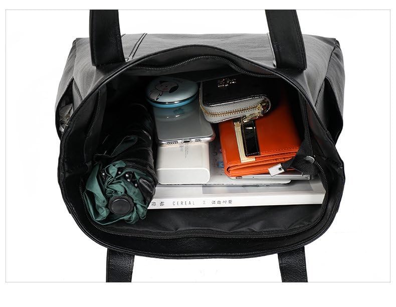 YXQSED Tote Bags for Women's PU Leather Big Purses and handbags ladies Waterproof Big Shoulder Bag