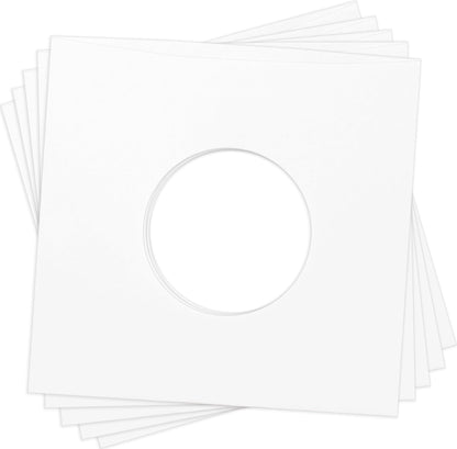 (50) Square Deal Recordings & Supplies 7 Inch Record Paper Inner Sleeves - White Archival Acid Free - #07IW - 50 Sleeves