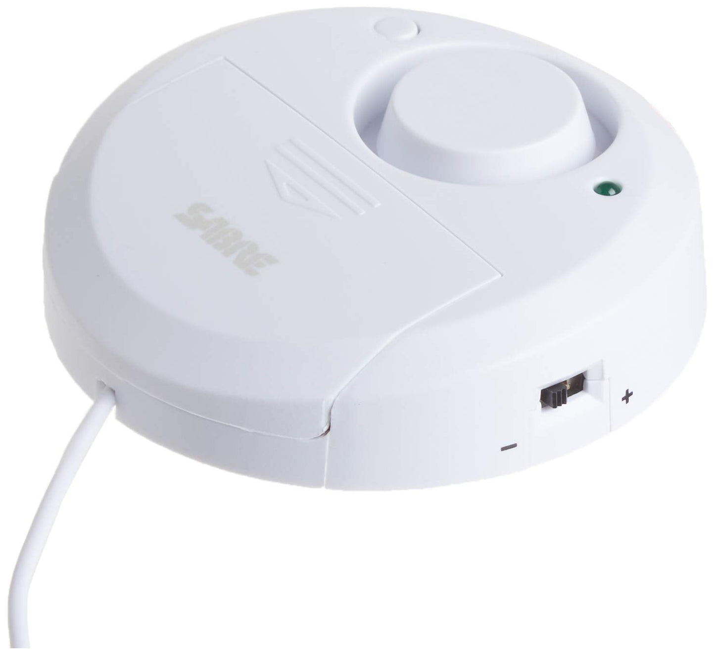 SABRE Water Leakage Alarm, 110 dB Alarm, Audible Up To 1,500-Feet (457-Meters), All Direction Water Sensor, High and Low Volume Settings, Battery Test Button