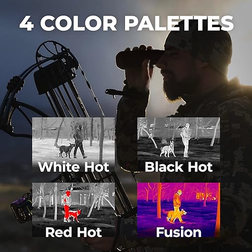 AGM Global Vision Taipan TM10-256 Thermal Monocular - 256x192 Resolution, 12μm Pixel Pitch, Video Recording 1-8x Digital Zoom Heat Vision Monocular, Thermal Imaging Monocular Thermal Optic for Hunting