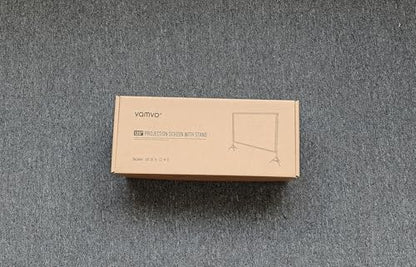 Projector Screen Outdoor, Vamvo Projector Screen with Stand Portable 120" Foldable ProjectorScreen, 10 Feet Indoor Movie-Screen with Carrying Bag for Home Theater Backyard Movie Night