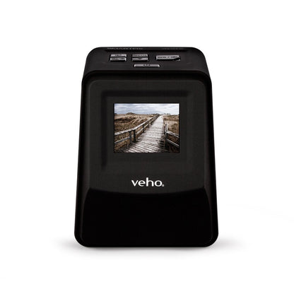 Veho Smartfix Portable Stand Alone 14 Megapixel Negative Film & Slide Scanner with 2.4” Digital Screen and 135 Slider Tray for 135/110/126 Negatives Compatible with Mac/PC – Black (VFS-014-SF)