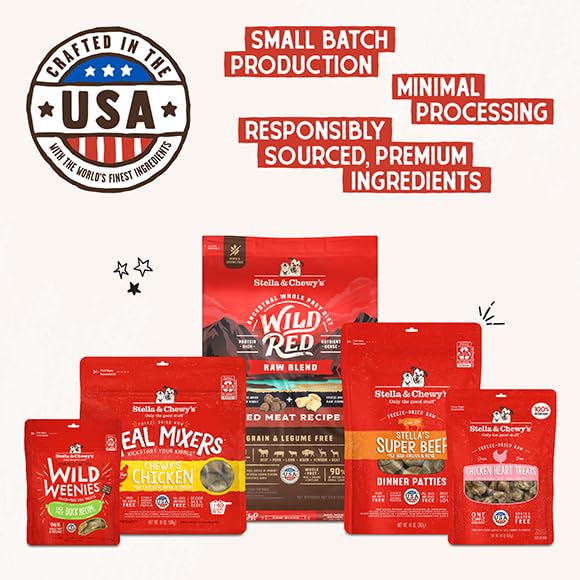 Stella & Chewy's Freeze-Dried Raw Chicken Meal Mixers- Dog Food Topper and Mixer - Made with 95% Cage-Free Chicken, Organs & Bone - Perfect for Picky Eaters - Grain-Free - 1oz