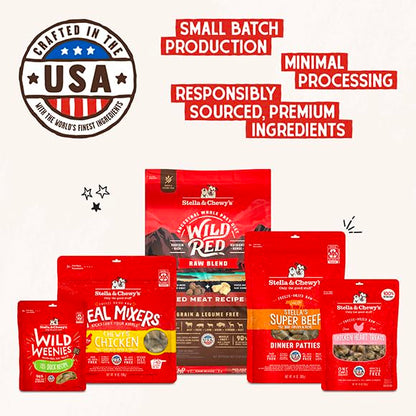 Stella & Chewy's Freeze-Dried Raw Chicken Meal Mixers- Dog Food Topper and Mixer - Made with 95% Cage-Free Chicken, Organs & Bone - Perfect for Picky Eaters - Grain-Free - 1oz