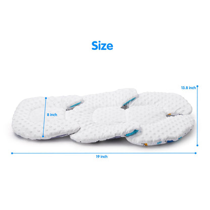 THE KENKYO Infant Car Seat Insert, 2-in-1 Reversible Baby Car Seat Cushion, Carseat Head & Body Support for Newborn, Soft Stroller Cushion Insert for Bouncer, Swing, Baby Registry Seach