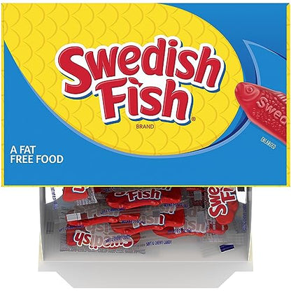 SWEDISH FISH Individually Wrapped Soft & Chewy Candy, Bulk Candy, School Snacks, 240 Count Box