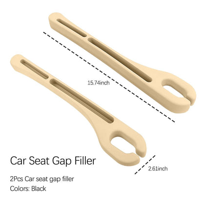 SSNNUU 2PCS Car Seat Gap Filler Organizer with Phone Holder,[Upgrade Version] Car Seat Gap Organizer for Prevent Falling,Essential Car Accessories Car Side Seat Gap Filler (Beige)