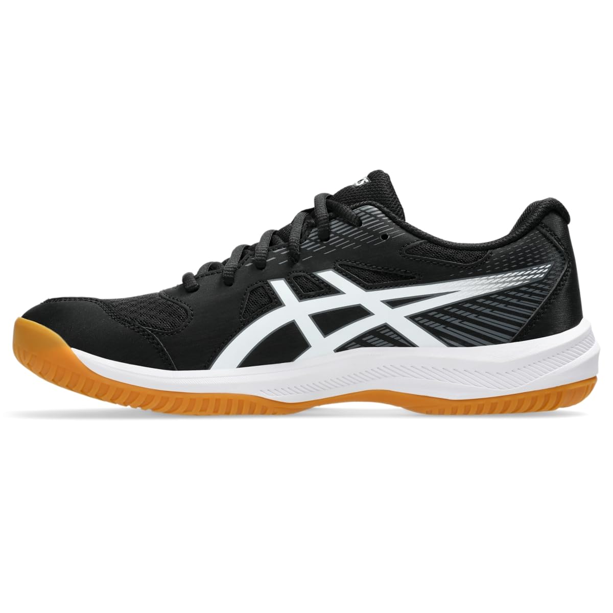 ASICS Men's Upcourt 6 Volleyball Shoes, 10.5, Black/White