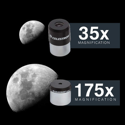 Celestron - PowerSeeker 70EQ Telescope - Manual German Equatorial Telescope for Beginners - Compact and Portable - Bonus Astronomy Software Package - 70mm Aperture