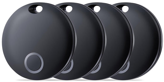 Air Tracker Tag, Bluetooth Tracker-4 Pack Works with Apple Find My (iOS Only), Smart Tags for Luggage, Keys, Backpack, IP67 Waterproof