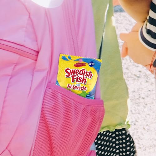 SWEDISH FISH and Friends Soft & Chewy Candy, Bulk Candy, 12-3.59 oz Bags