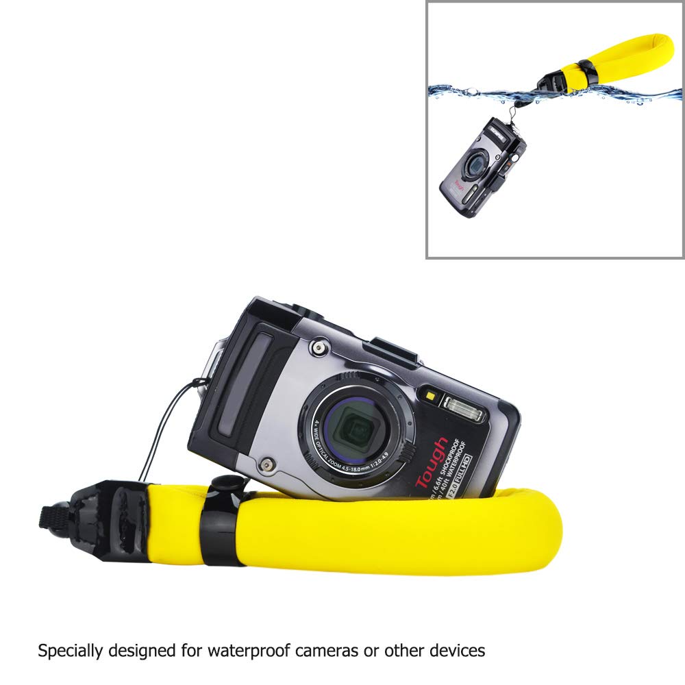 2 Pack Waterproof Camera Float Strap for Kodak PIXPRO WPZ2 Fuji Fujifilm XP140 XP130 XP120 XP90 XP80 GoPro Hero 13 12 11 10 9 8 Olympus TG-7 TG-6 TG-5 TG-4 TG-870 Nikon W300 W150 W100 AW120 & More