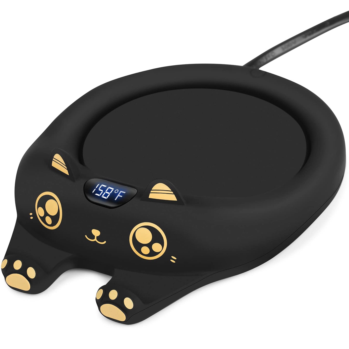 PUSEE Mug Warmer,Coffee Warmer for Desk Candle Warmer Auto Shut Off,Coffee Cup Warmer with 3 Temp Settings,Electric Beverage Warmer Plate for Coffee,Tea,Water Milk and Cocoa(Not Include Cup)