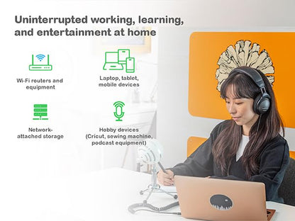APC UPS Battery Backup, 900VA UPS with 6 Backup Battery Outlets, Type C USB Charging, BE900G3 Back-UPS