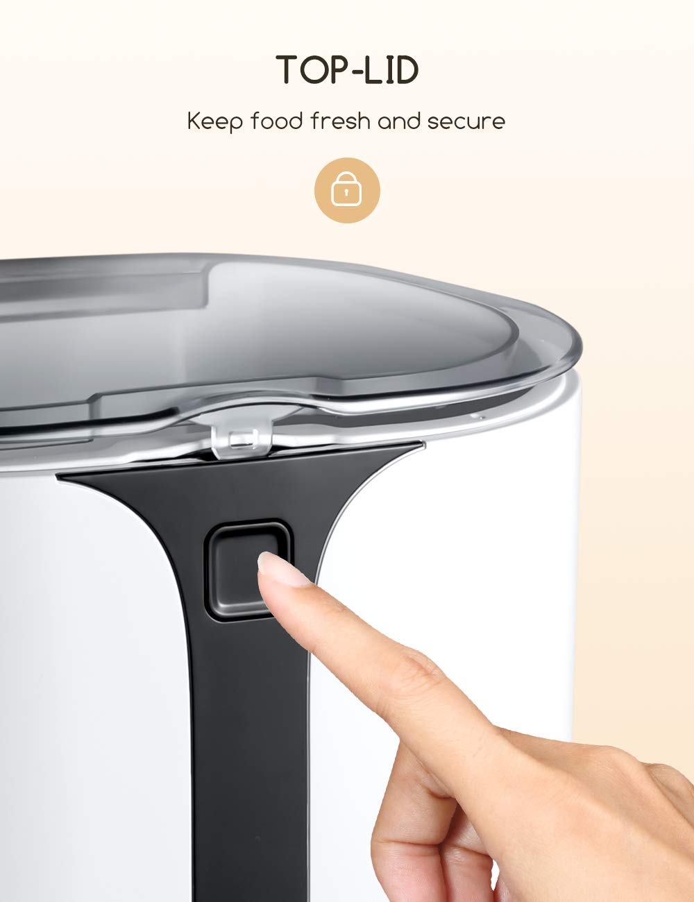 Automatic Cat Feeder, Faroro Dog Food Dispenser for Small Pets with Distribution Alarms, Portion Control, Voice Recorder and Programmable Timer for up to 4 Meals per Day