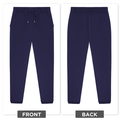 Stanpetix Joggers for Women with Pockets - Navy Sports Pants Sweatpants for Running Exercise (Navy,L)