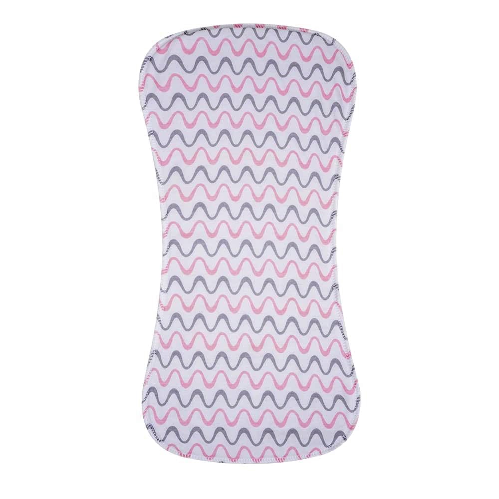 6 Pack Cotton Baby Burp Cloths Extra Absorbent Soft for Baby Boys and Girls (Pink02)