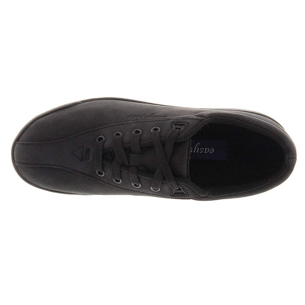 Easy Spirit womens Api walking shoes, Black Leather, 10.5 US