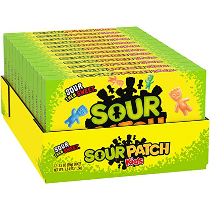 SOUR PATCH KIDS Soft & Chewy Candy, Bulk Candy, 12 - 3.5 oz Boxes