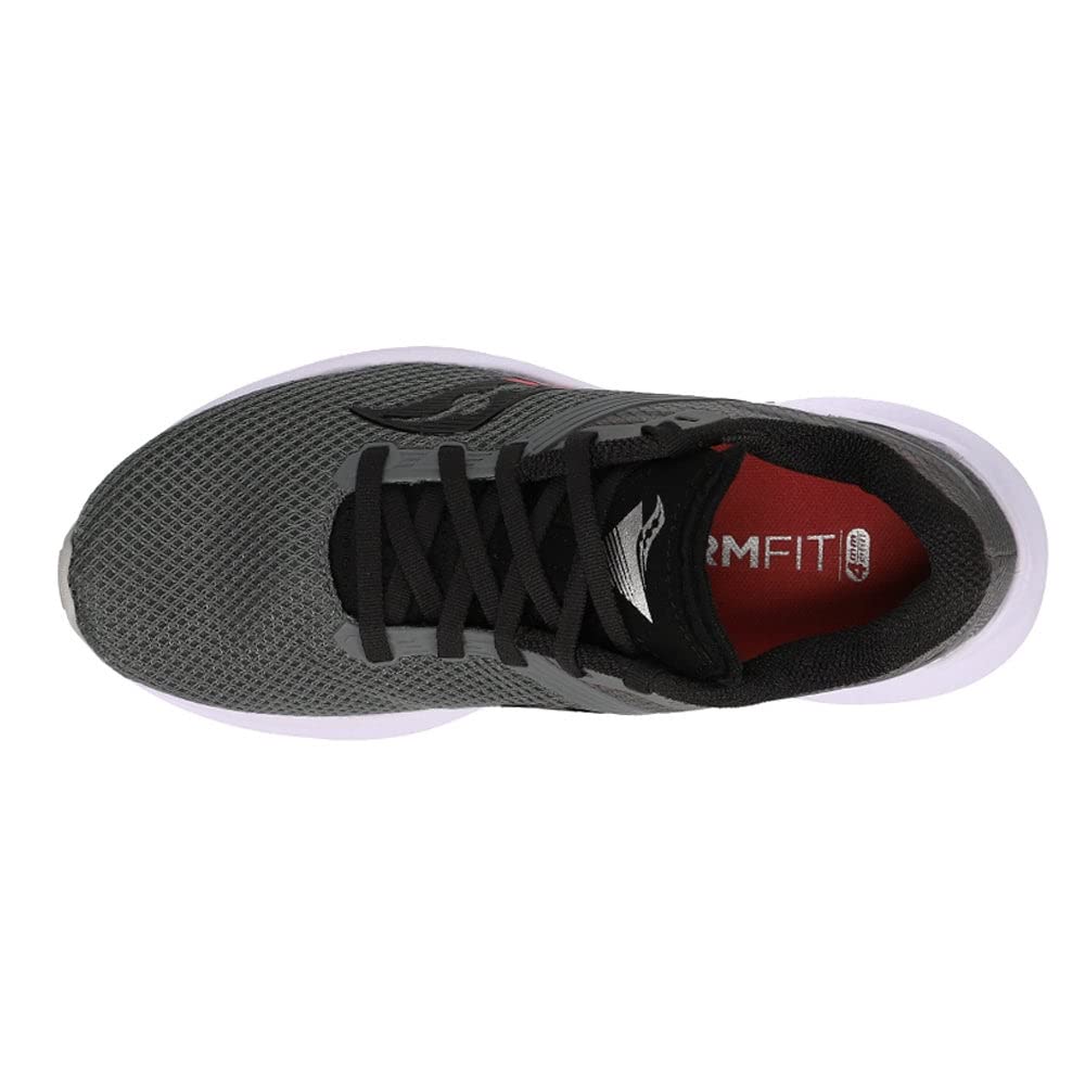 Saucony Women's Axon Road Running Shoe, Grey/Pink, 5