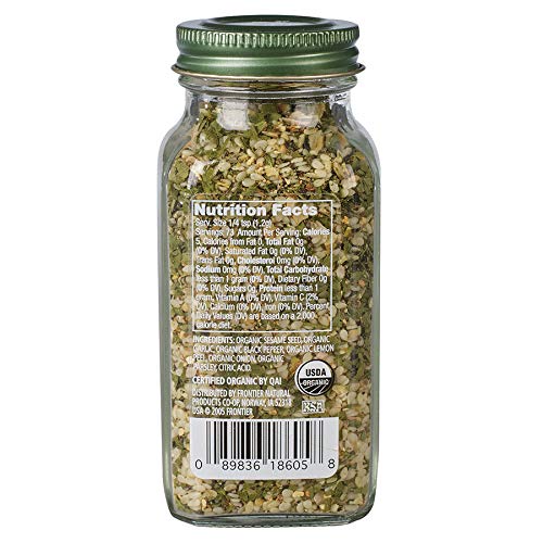 Simply Organic Garlic 'N Herb Salt-free Spice Blend, 3.1 Ounce Jar, Light Lemon Zest, Great on Veggies, Chicken Fish and More