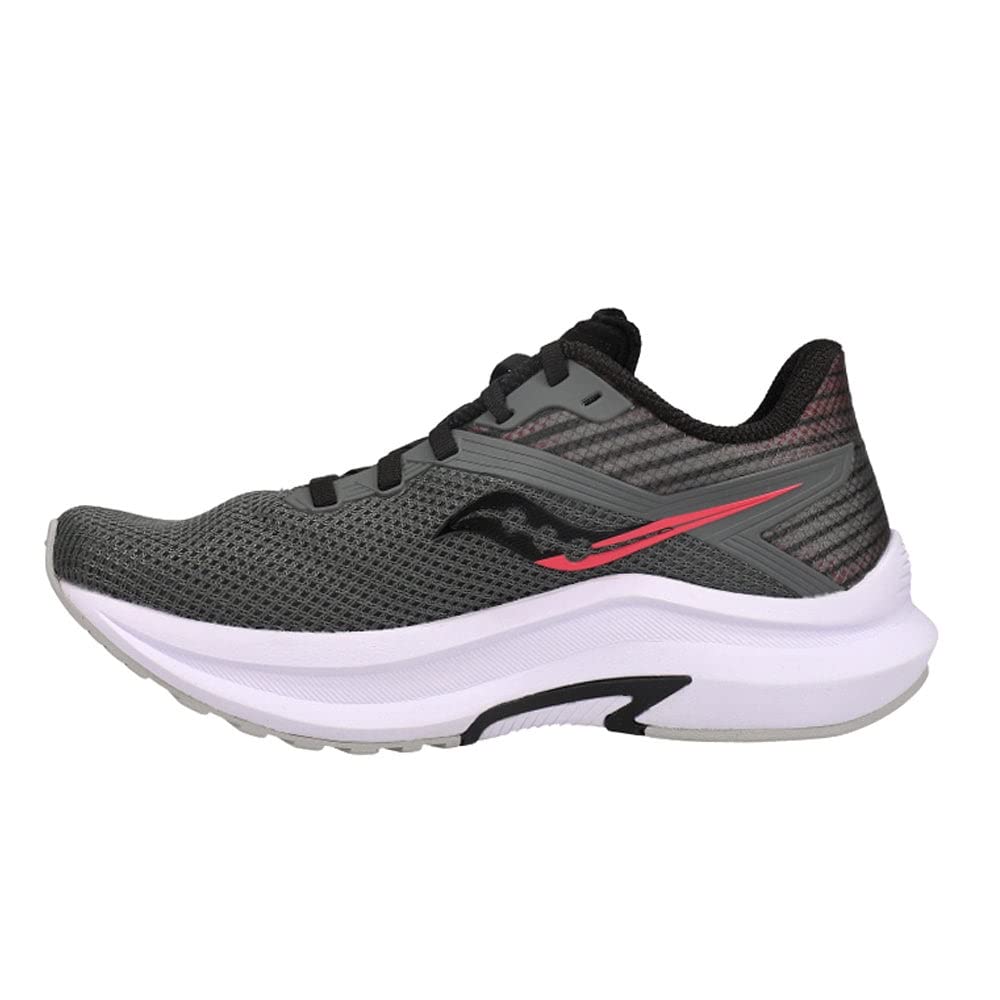 Saucony Women's Axon Road Running Shoe, Grey/Pink, 5