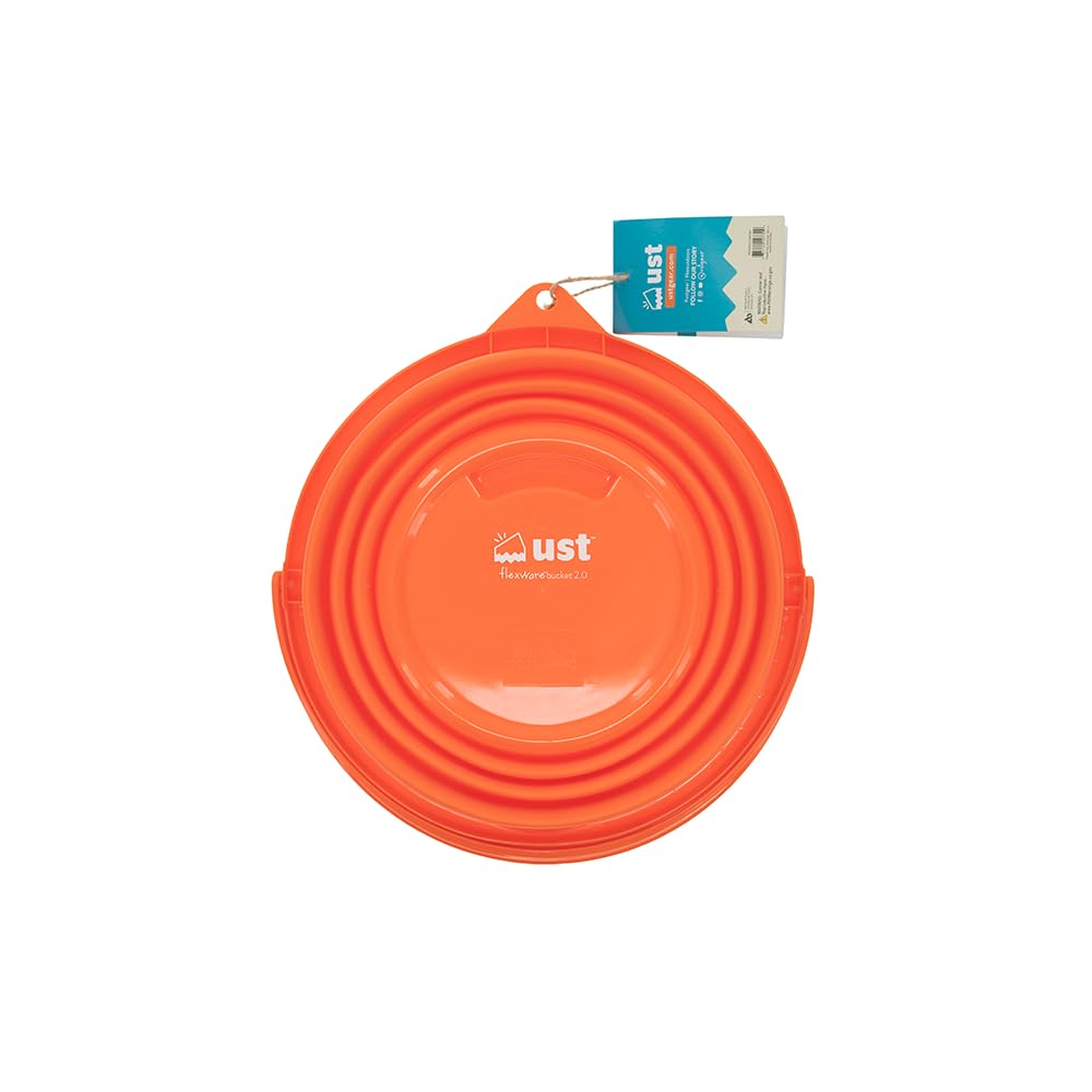 ust Flexware Collapsible Bucket 2.0, 2.64 Gallon, Orange (20-12267)
