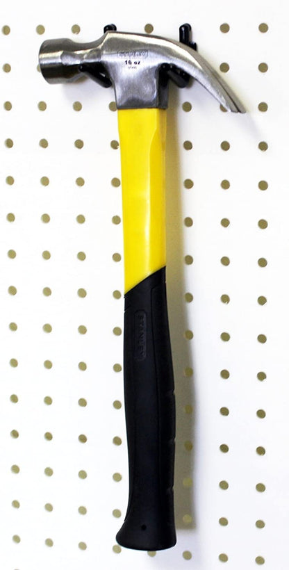 WallPeg 100Pcs Pegboard Accessory Peg Hook Set – Durable, Self-Locking Black 1/4" J and L-Style FlexLock Peg Hooks for Hanging Tools, Storage, and Wall Organization (50 ea.)