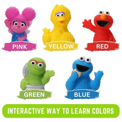 Sesame Street 10 Piece Finger Puppet Set - Educational Party Favors & Bath Toys