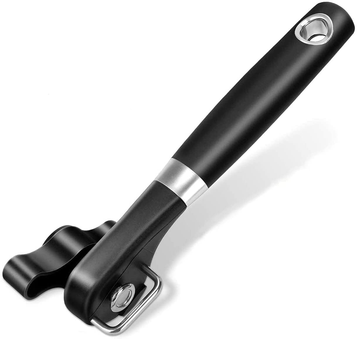 Can Opener Smooth Edge Manual, Can Opener Handheld, No Sharp Edges, Easy Turn Knob & Comfortable Non-slip Handle, Safe Side Cut Can Opener for Seniors