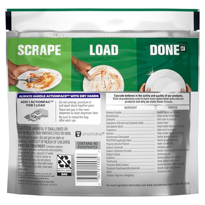 Cascade Platinum Dishwasher Pods, Dishwasher Detergent, Dish Detergent Soap, Fresh, 12 count