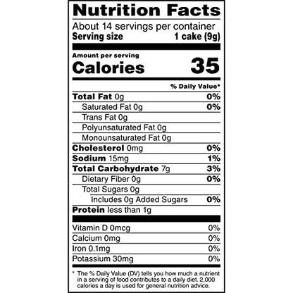 Quaker Large Rice Cakes, Lightly Salted, Pack of 6