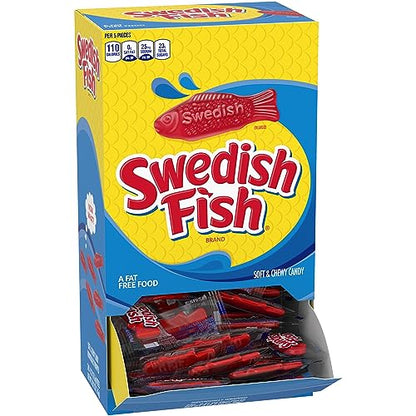 SWEDISH FISH Individually Wrapped Soft & Chewy Candy, Bulk Candy, School Snacks, 240 Count Box