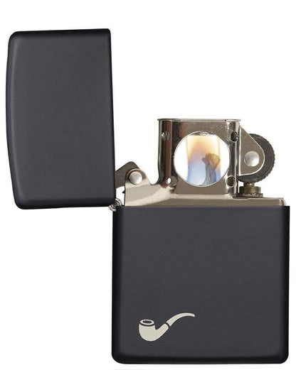 Zippo Black Matte Pipe Pocket Lighter