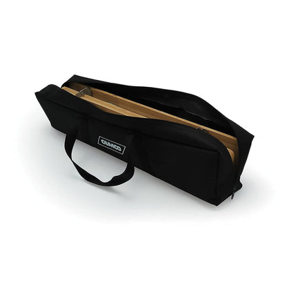 Camco Bamboo Folding Camping Table with Aluminum Legs - Natural Bamboo Top Measures 25 ½ x 19 ¾-inches & Supports Up to 85lbs - Lightweight for Added Portability & Includes Storage Bag (51895)