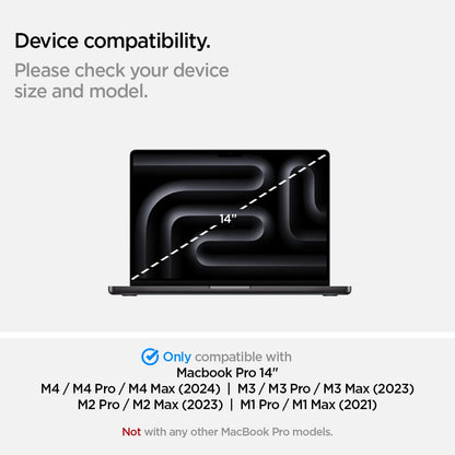 Spigen Privacy Filter Screen Protector [SafeView] designed for MacBook Pro 14 inch (M4 / M4 Pro / M4 Pro Max / M3 series / M2 series / M1 series)