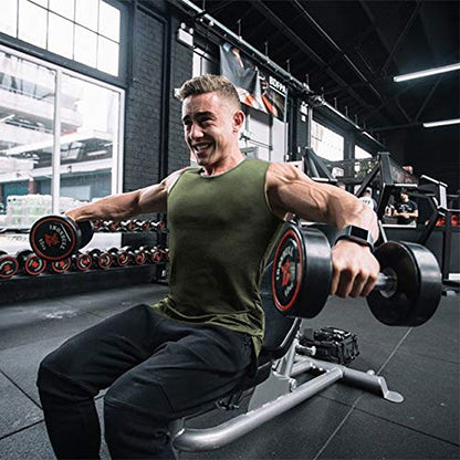 COOFANDY Men's 3 Pack Workout Tank Top Quick Dry Gym Muscle Tee Training Bodybuilding Fitness Sleeveless Shirts