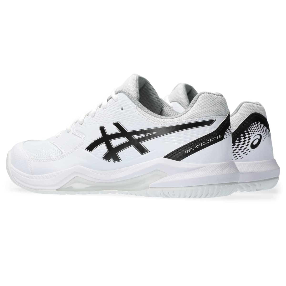 ASICS Men's Gel-Dedicate 8 Tennis Shoes, 11, White/Black