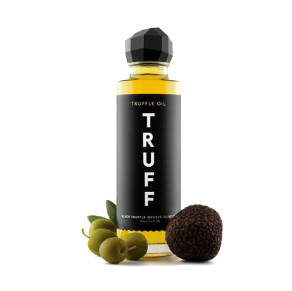 TRUFF Black Truffle Oil - Black Truffle Infused Olive Oil - Gourmet Dressing, Seasoning, Marinade, or Drizzle, Non-GMO, Gluten-Free, 5.6 fl.oz