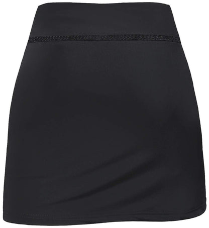 BLEVONH Womens Summer Tennis Skirts with Shorts Underneath, Pickleball, Athletic, Workout and Golf Skorts with Pockets Black Large