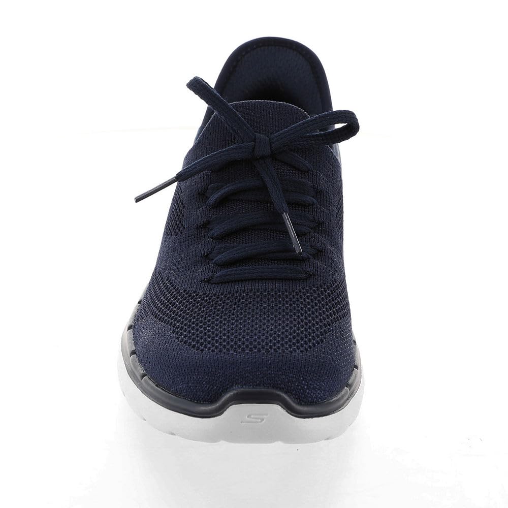 Skechers Women's Hands Free Slip-ins Go Walk 6-Lovely Day Sneaker, Navy/Blue, 9.5
