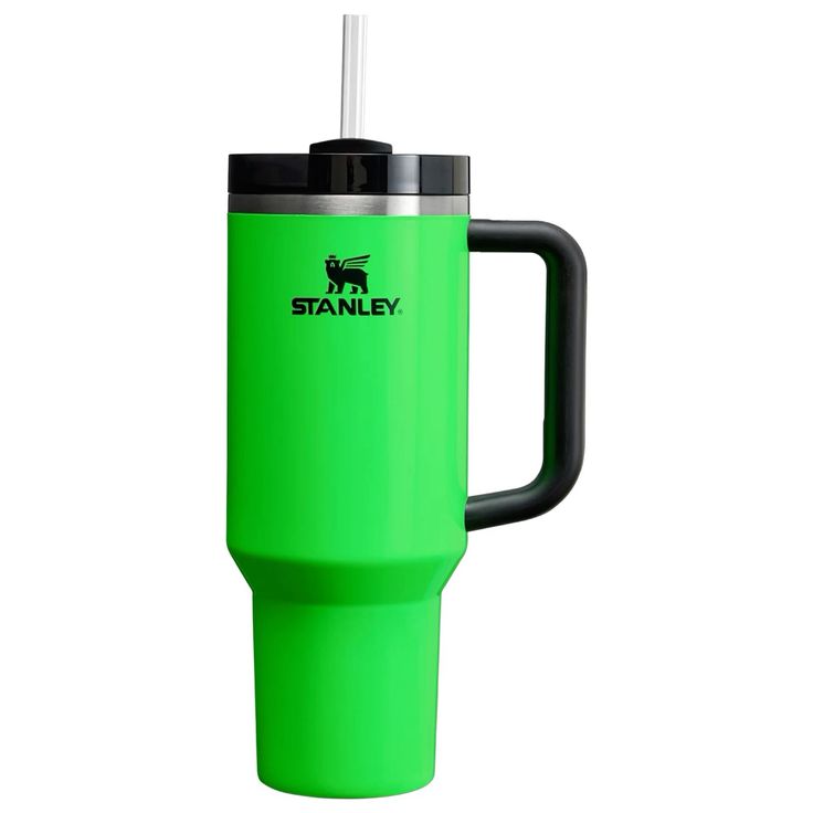 Neon Green Stanley 40oz FlowState Tumbler | Travel Cup & Quencher