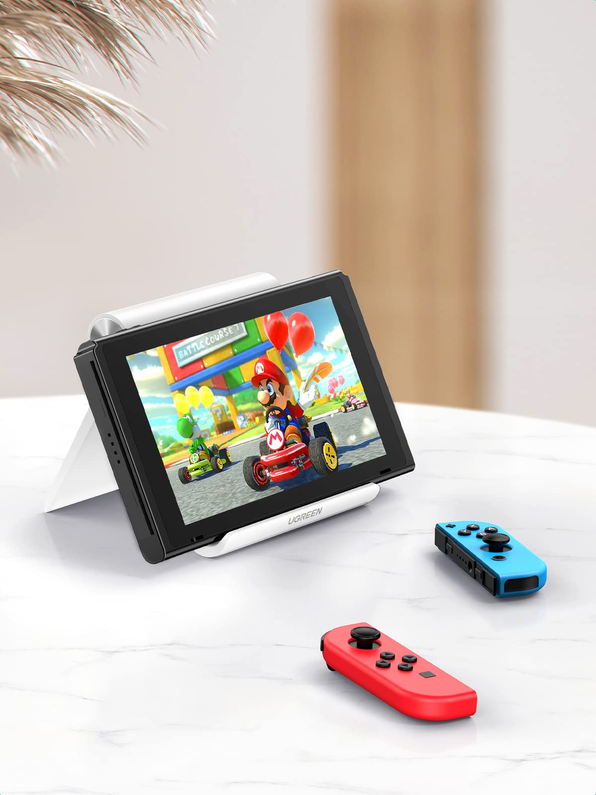 UGREEN Tablet Stand Holder Adjustable Portable Desktop Dock Office Compatible with iPad Pro 11 9.7 10.5 Air Mini 5 4 3 2 iPhone 17 16 15 14 13 12 White