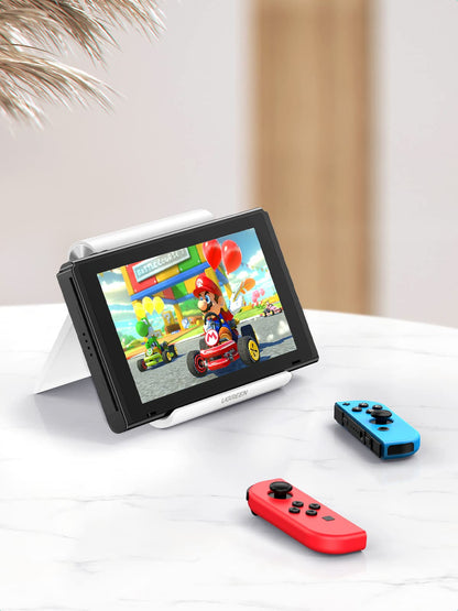 UGREEN Tablet Stand Holder Adjustable Portable Desktop Dock Office Compatible with iPad Pro 11 9.7 10.5 Air Mini 5 4 3 2 iPhone 17 16 15 14 13 12 White