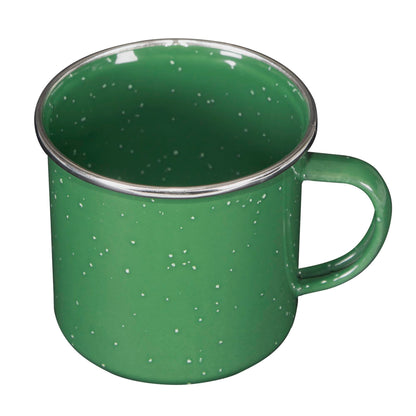 Stansport Deluxe 24-Piece Enamel Tableware Set - Green (11220-10)