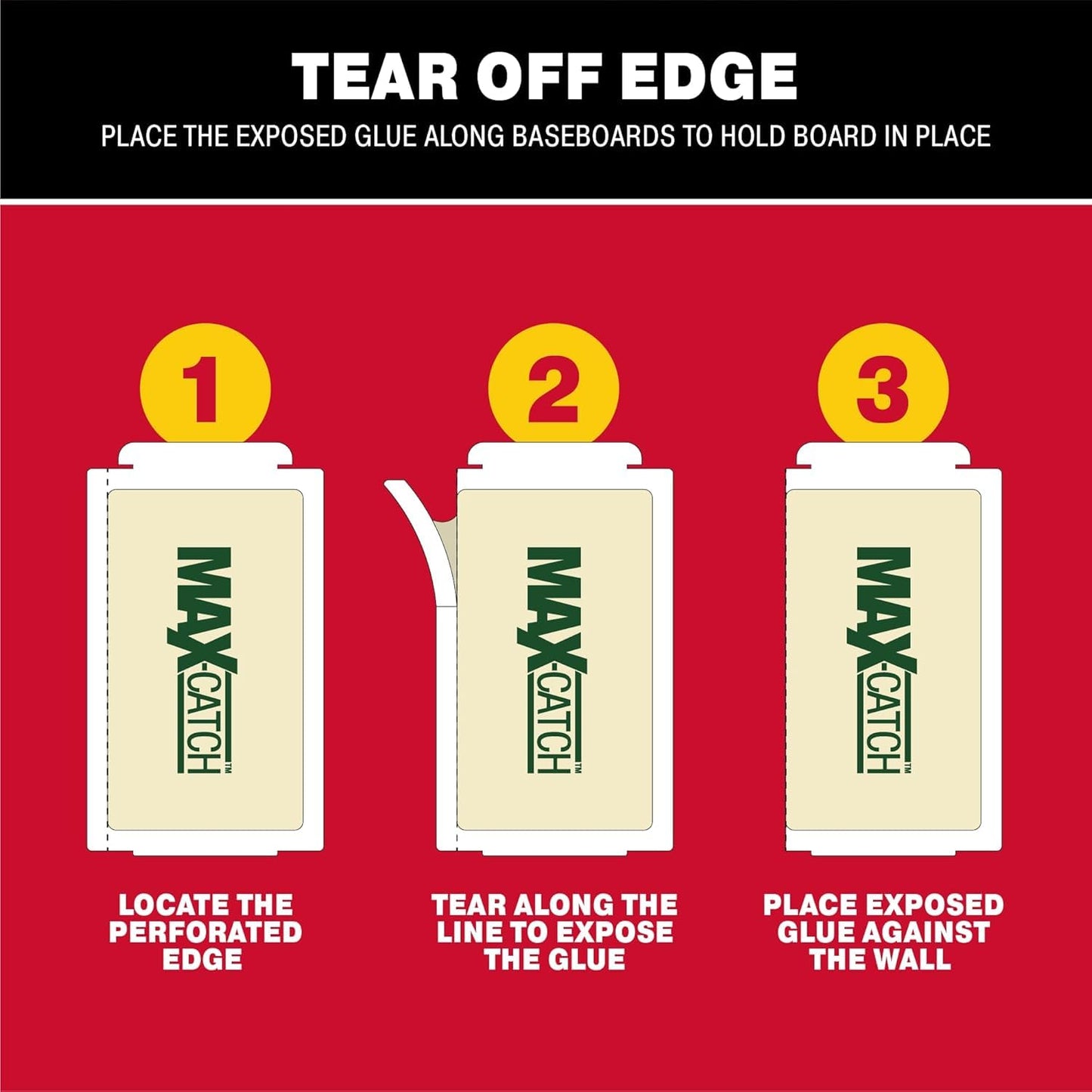 Catchmaster Max-Catch Mouse & Insect Glue Trap 36pk, Mouse Traps Indoor for Home, Sticky Pest Control Adhesive Tray for Catching Bugs, Non Toxic Bulk Pre-Baited Glue Boards