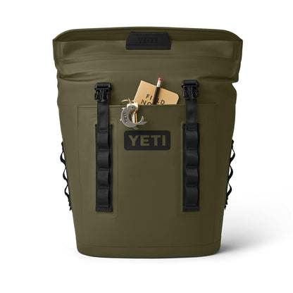 YETI Hopper M12 Backpack Soft Sided Cooler with MagShield Access, Olive