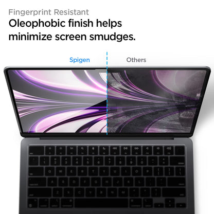 Spigen Tempered Glass Screen Protector [Glas.tR Slim] Designed for Macbook Air 13 inch M4 / M3 / M2 (2025/2024 / 2023) - 1 Pack